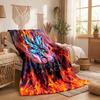 Coperta in Flanella con Stampa del Crystal Palace Calcio Morbida Calda Coperta da Divano/Letto per Casa Ufficio Camera da Letto