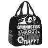 Dance Rhythmic Gymnastics Insulated Lunch Bag for Women Resuable Cooler Thermal Lunch Box Beach Camping Travel