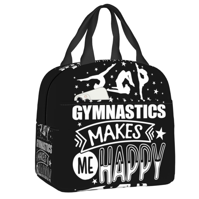 Dance Rhythmic Gymnastics Insulated Lunch Bag for Women Resuable Cooler Thermal Lunch Box Beach Camping Travel