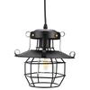 Vintage Industrial Iron Art Cage E27 LED Chandelier Ceiling Light Pendant Lamp for Bar Coffee Shop Decoration 100-240V