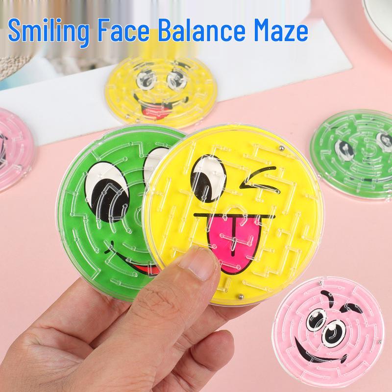 Smiley Face Maze: Educational Rolling Ball Toy for Kindergarten Graduation