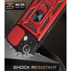 Coque - E.F.CONNECTION - Xiaomi 11 Lite 5G - Rouge - Antichoc - Support 360°