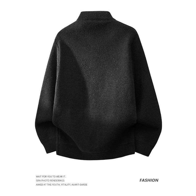 Autumn and Winter Sweater Cardigan Solid Color Button Long Sleeve Casual Top