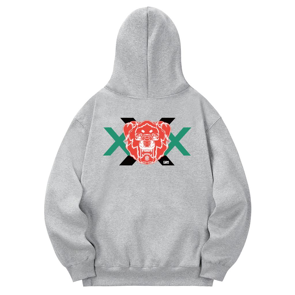 Khg0031 Lot-X Fleece-Lined Hoodie - Gray
