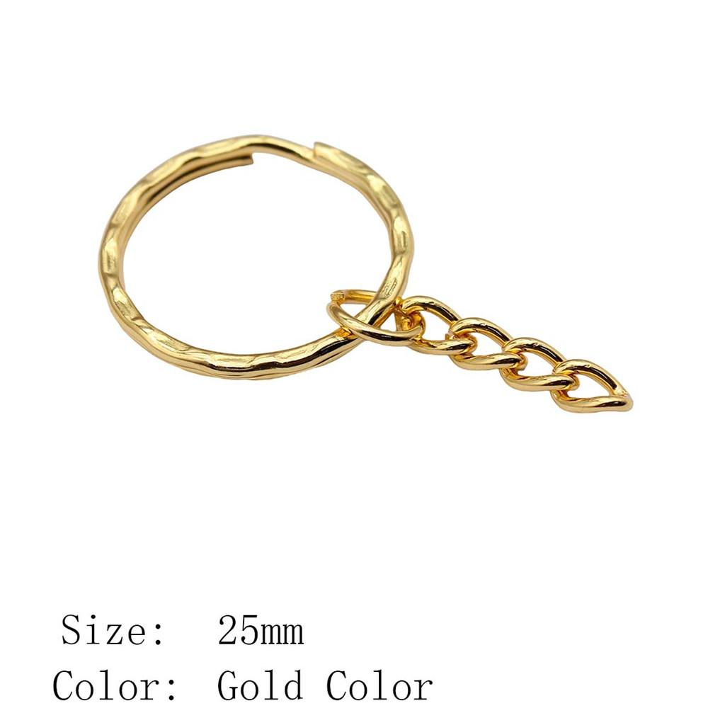 2025 Trend Jewelry Findings & Components 30mm Key Ring 2 Sizes 4 Colors Accessories Parts Art Supplies Men's Accessories