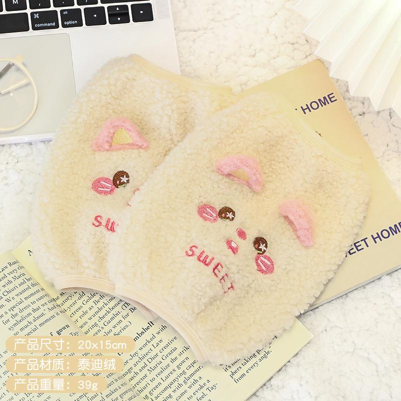 

Зимний рукав утолщенный рукав Тедди флис пуховик одежда защитная ткань рукав трехмерные манжеты cat бежевый