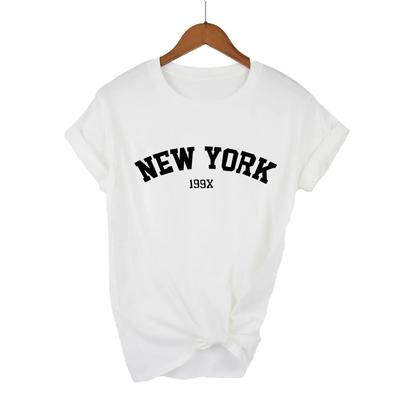 Summer Street Selling Brand Letter Printed  Womens Tshirt Top Short Sleeve Casual Fashion Brand  Tshirt