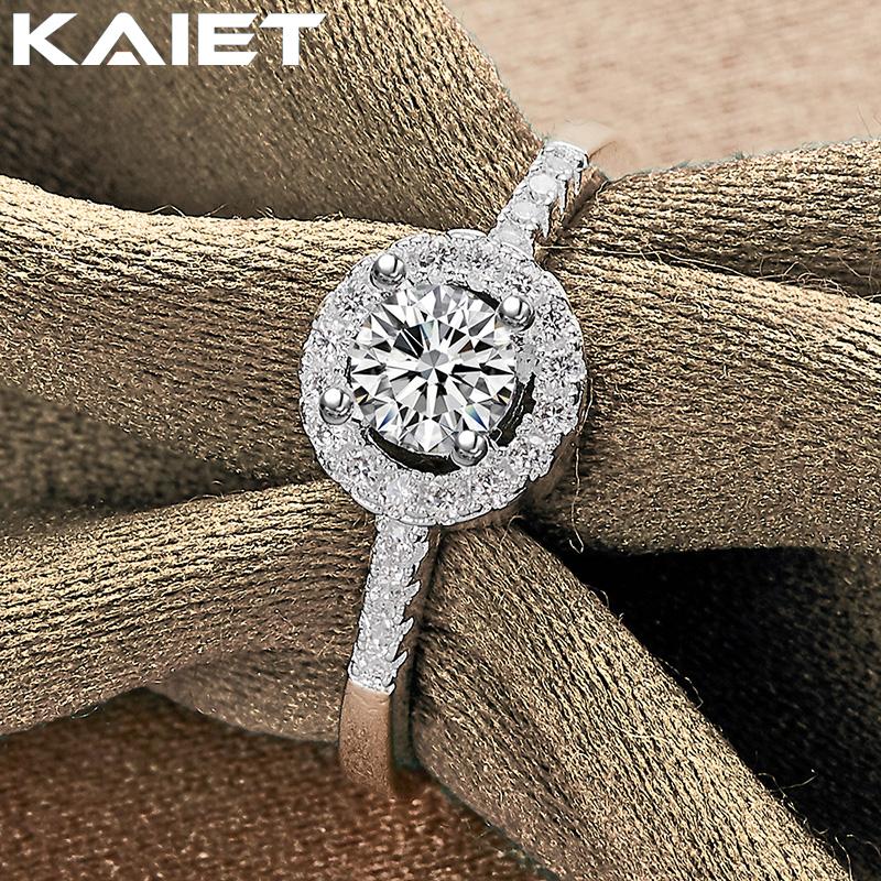 925 Silver Flower Crystal Adjustable Ring Charm Accessories For Women Jewelry