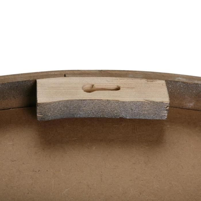 Horloge Murale - Versa - Vintage - 76,5 x 6,5 x 76,5 cm - Bois - Gris