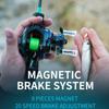 Newly Light Game Bait Casting Fishing Reel Magnetic Brake System 7.1:1 Small Body Fishing Reel 5+1 BB 4kg Max Drag Waterproof and Corrosion Resistant