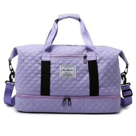 Dry and Wet Separation Gym Bag with Separate Shoe Compartment, Yoga Bag, Can Be Attached To a Trolley, Suitable for Short Trips, Travel Bag, Can Be
