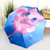 Mew Pattern, Automatic Folding Umbrella, Portable and Foldable Design, 8 Ribs, a Christmas or Birthday Gift.