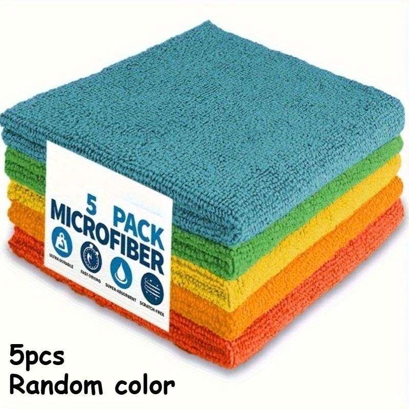 

5pcs Border Household Cleaning Towel Set Thickened Non-Linting Cleaning Cloth Table Cleaning Car Washing Multifunctional Rag