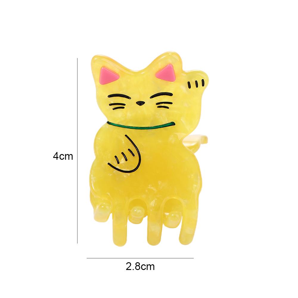 Lucky Cat New Hair Catch Korean Shark Clip Animal Hair Claws Women Hairgrips Acetate Hair Clips