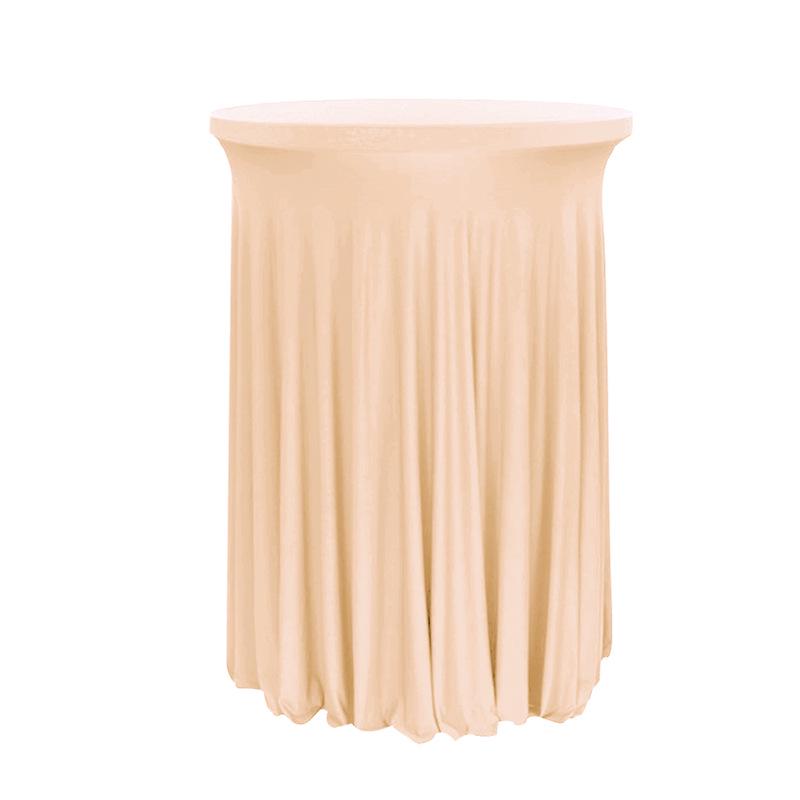 Elastische runde Tischdecke für Cocktail- oder Banketthochstühle