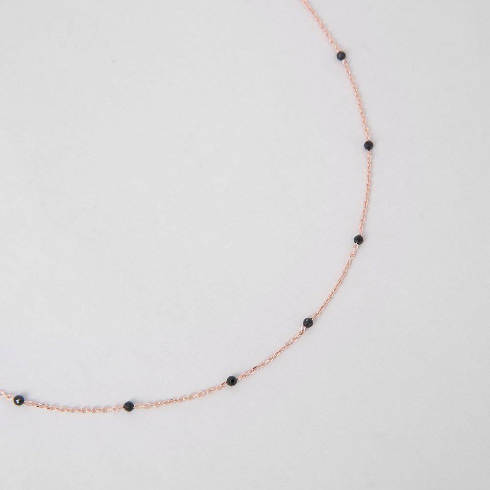 [Judy and Paul] Gloria Black Spinel Gemstone Necklace N52219