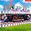 250th Anniversary Banner 6.5x1.5ft 250 Years of Freedom American Patriotic Decoration