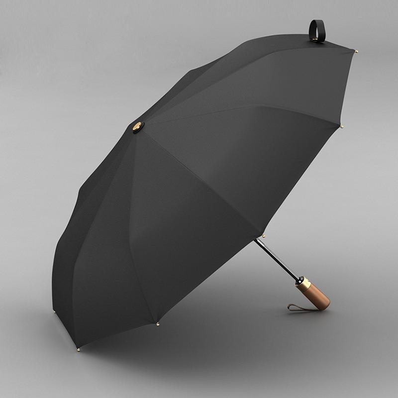 

Мужской автоматический зонт OLYCAT с 10 ребрами, прочными усиленными спицами и утолщенной тканью 114 cm чёрный