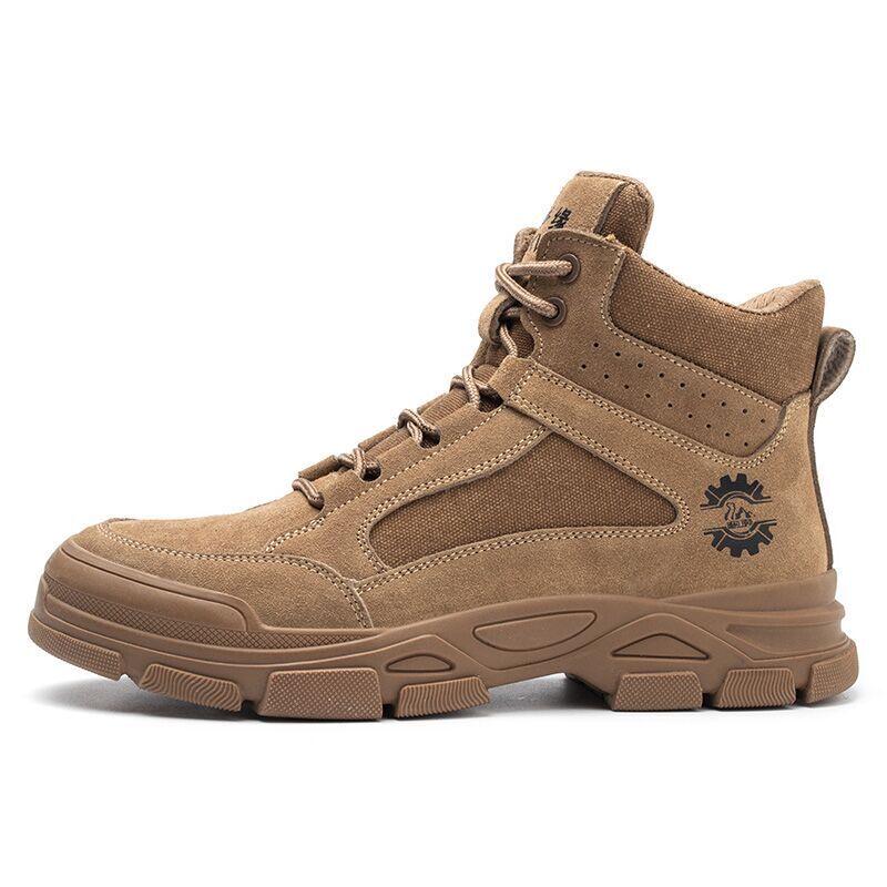 Men s 6KV Insulated Anti-Smash Anti-Puncture Suede Safety Work Shoes 39