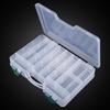 Two Layer Fishing Tool Box  Organizers with Removable Dividers  Baits Accessory Box Plastic Fishing Tool Box