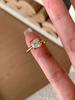 Princess Moissanite Chic Cut Ring With Eyecatching Pear Drop Design Women For