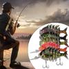 5 Pcs Multi Jointed Swimbait Fishing Lures Slow Sinking Bionics Artificial Baits