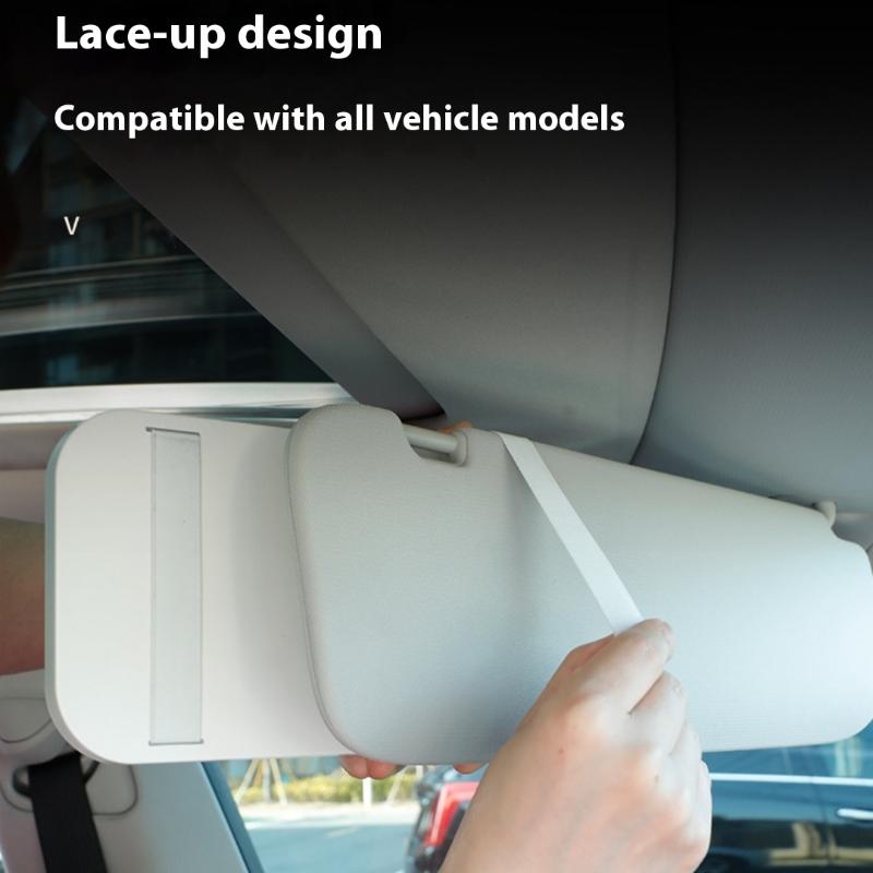 1 Stück Sonnenblende Platte LED HD Make-up Spiegel Auto Innenspiegel für Mädchen Wiederaufladbar Fülllicht Universell Dünner Schminkspiegel