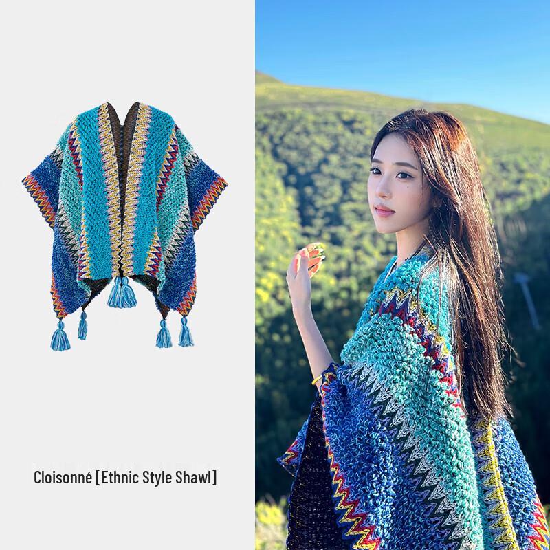 CAMEL Women s Ethnic Style Travel Shawl