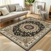 Vintage Ethnic Carpet Decoration Bedroom Retro Anti Slip Floor Mats Large Area Living Room Rug Washable Cloakroom Lounge Rug