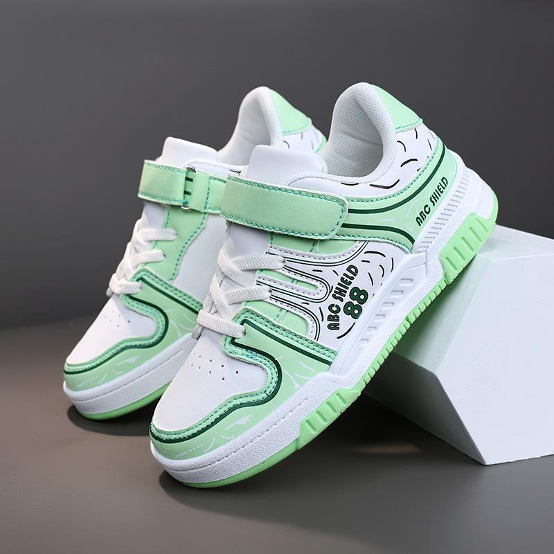 Children 2025 Campus Vintage Color Board Shoes Boys Street Tide Casual Breathable Shoes Middle Large Children Girls Sneakers
