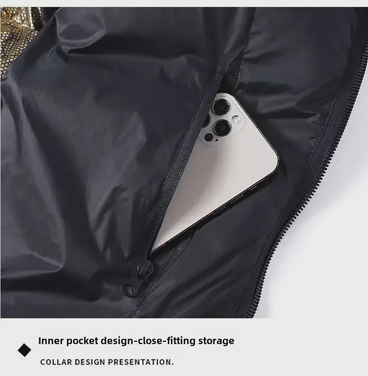 Unisex-Daunenjacke mit Kapuze in Schwarz und Gold – dicke, warme Winteroberbekleidung für Paare