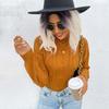 Vintage Fashion Elegant Casual Autumn and Winter Tops Solid Color Twist Long-sleeved Women's Sweater Outerwear