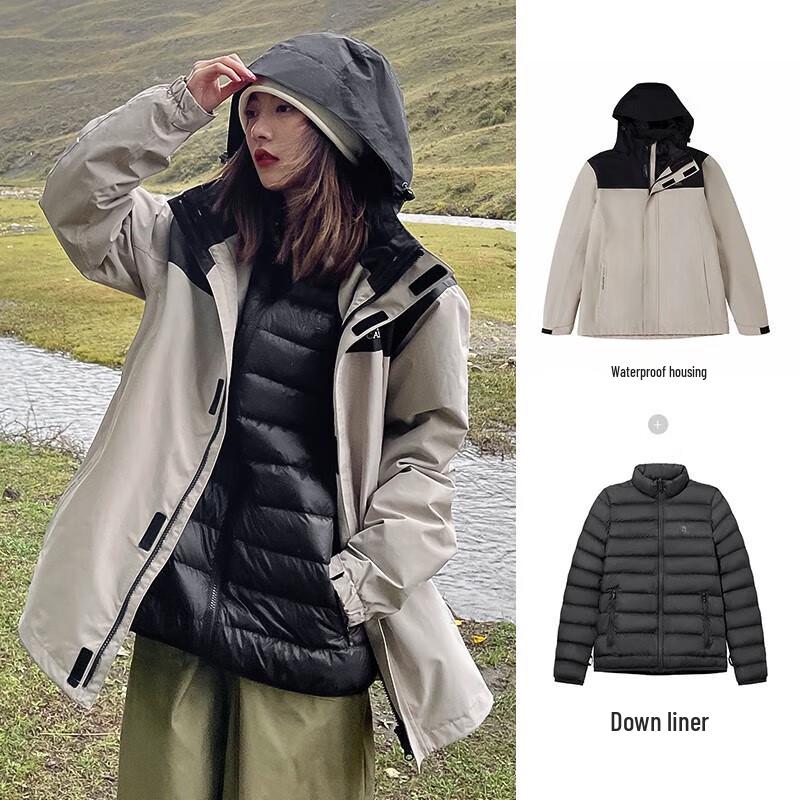 Camel Men's 3-in-1 Windproof Outdoor Jacket