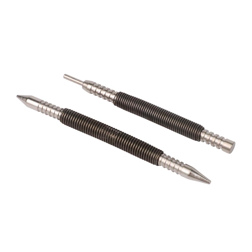 1/16 1/32in Dual Head Spring Nail Set 3500 PSI Hinge Pin Nail Remover Spring Center Punch General Door Hinge Pin Remover Tools