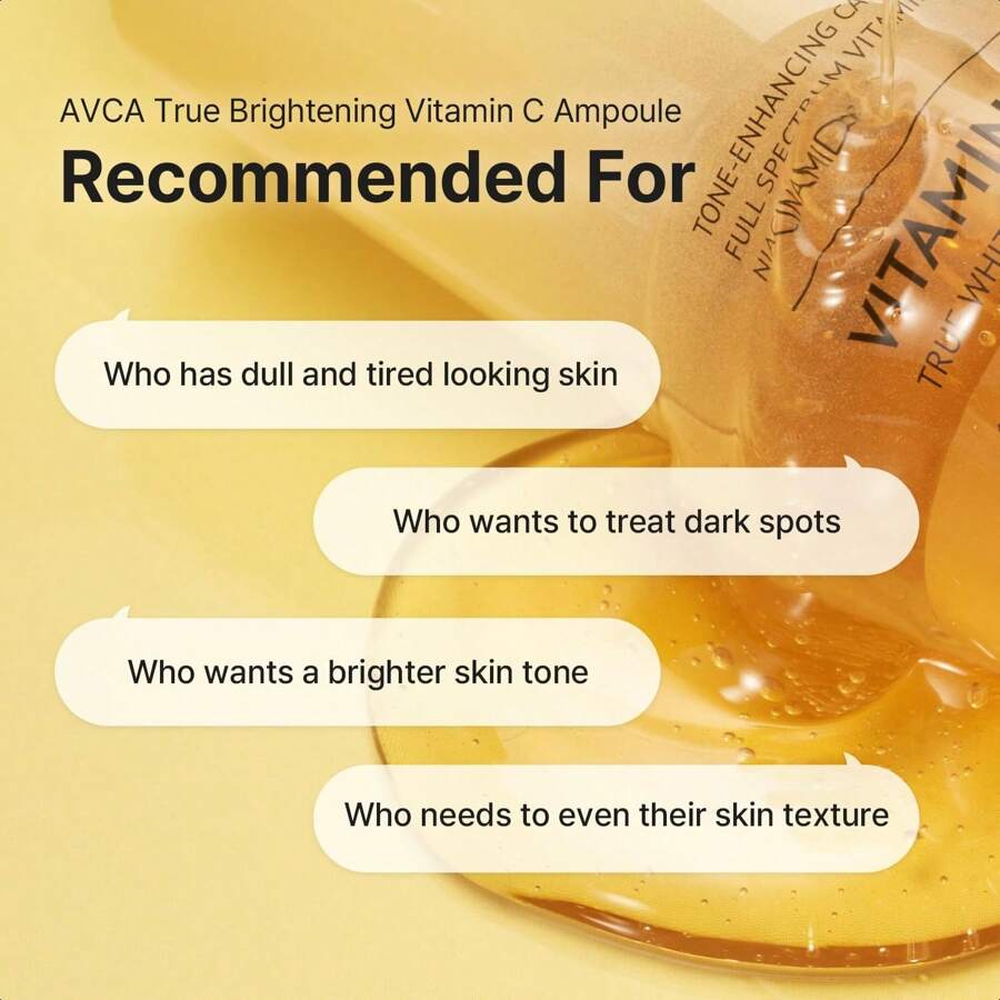 AVCA Serum do twarzy z witaminą C True Brightening 100 ml - Serum do twarzy na przebarwienia z witaminą C
