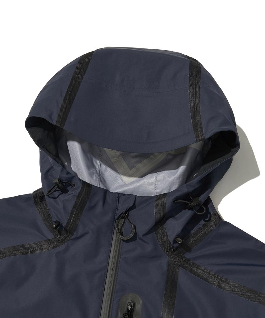 Welter Experiment Wol024_3Layer Seamsealing Hood Shell Jacket_Navy