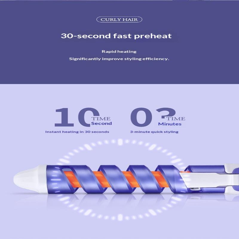 Portable Automatic Rotating Magic Ceramic Styling Tool Electric Hair Curler Home Salon Anti-Perm Spiral Curler