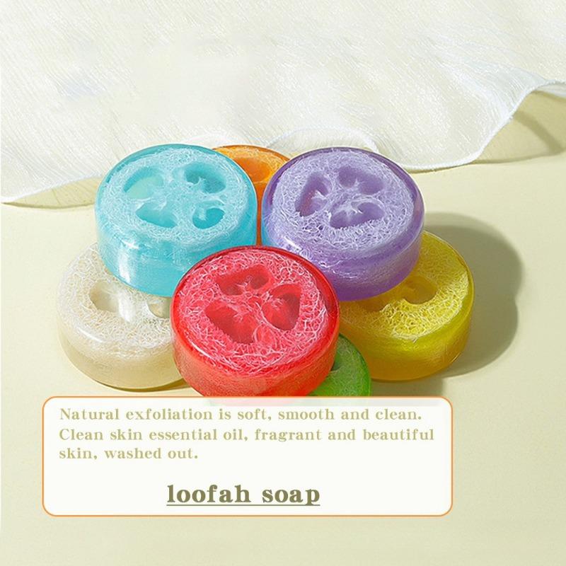 1PC soap loofah soap essential oil soap turmeric soap bath soap handmade soap koji acid lemon soap