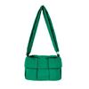 Contemporary Cotton Space HandbagsLarge Puffer Woven Shoulder Bag for Women