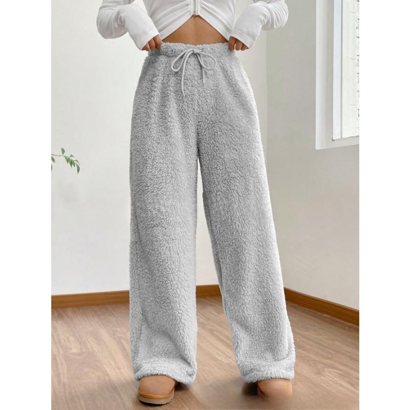 

Женские осенне-зимние однотонные модные плюшевые повседневные брюки свободные удобные теплые брюки для женщин брюки женские 3XL светло-серый