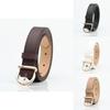 Minimalist Faux Leather Womens Belt With Pin Closure For Casual Office Or Dress