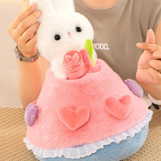Cartoon Rabbit Plush Toy Lovely Stuffed Bouquet Bunny Doll Plushies Soft Stuffed Animal Romantic Valentine's Day Plush Cartoon Doll Toy Birthday