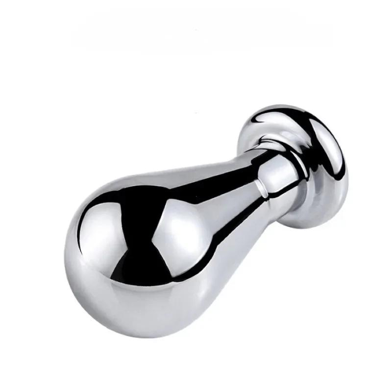 Modelado De Iluminación De Metal De Enchufe Anal Grande Totio De Acero Inoxidable Menores Menores Anales Dildo De Consolador ADU