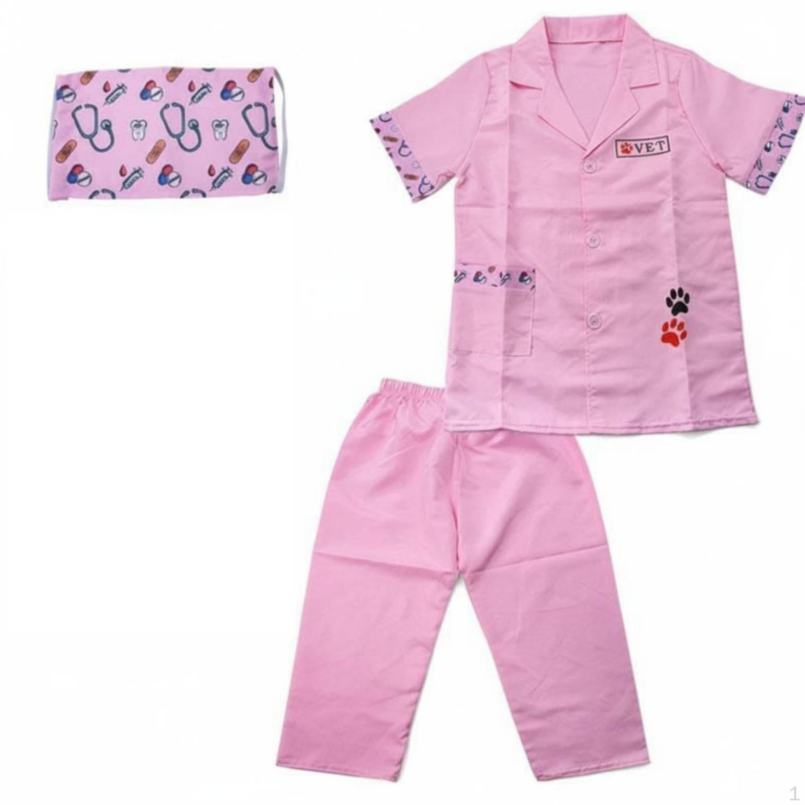 Child s Physician Costume Educational Children s Nurse Uniform Chef Apron for Preschoolers,