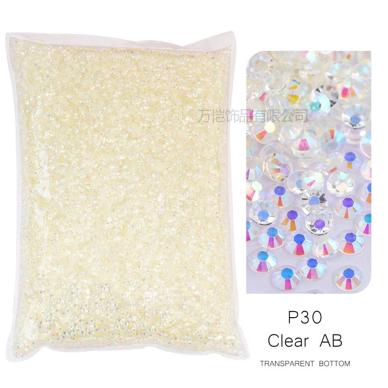 Jelly Resin Flat-Bottomed Diamond, Nail Art Beauty, Mobile Phone Case Decorative Rhinestone Diy Decorative Clothing Accessories