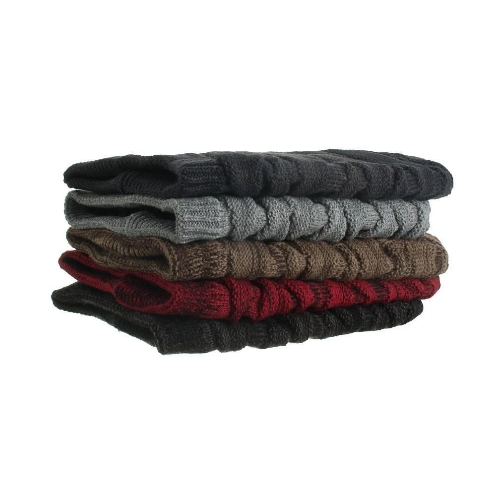 Woolen Woolen Hat Velvet Beanies Cap Simple Knitted Pullover Hat  Girls