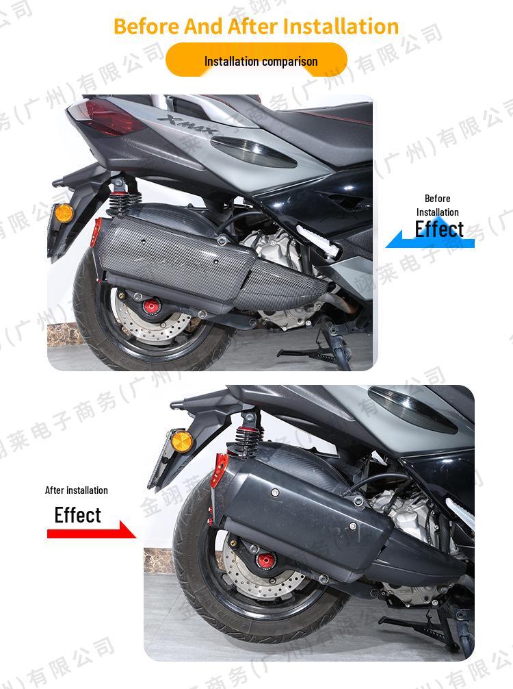 XMXAX300 Model Modified Exhaust Pipe Cover Protector Tailpipe Cap for Motorcycle Touring Accessories