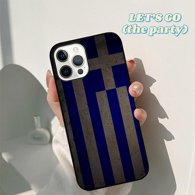 Autumu Greece Greek Flag Phone Case Cover for iPhone 17 Air 16 16e 15 12 11 13 14 Pro Max Apple Plus Coque