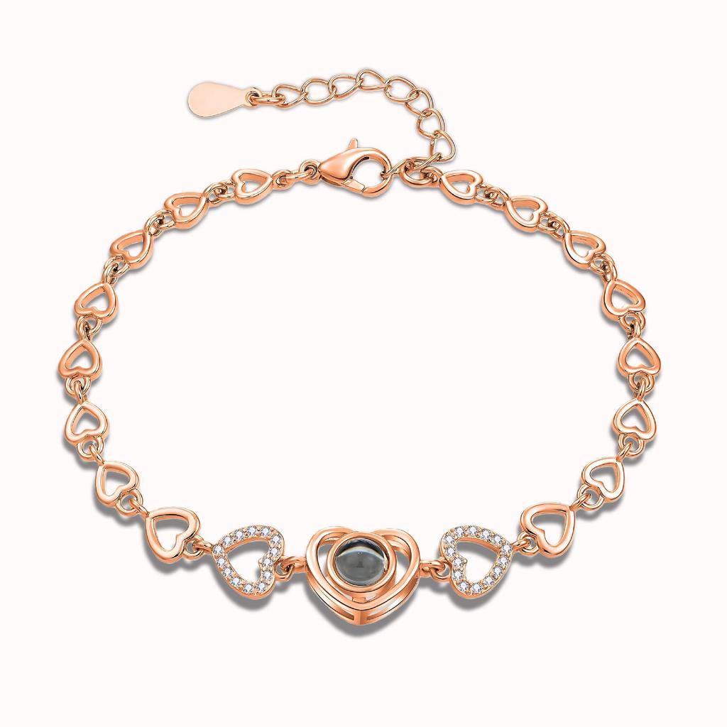 Heißverkaufendes Schmuckset: 100 Sprachen Projektionskette & Armband - Stilvolles & Vielseitiges Geschenk