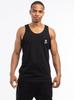 Men's Black Tank Top GOOD LUCK Logo L
